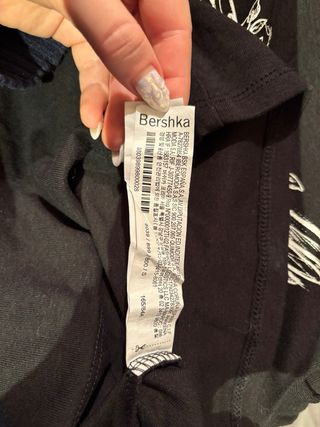 Camiseta manga larga crop top