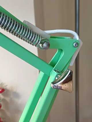 Lámpara flexo vintage años 70 metal y plástico