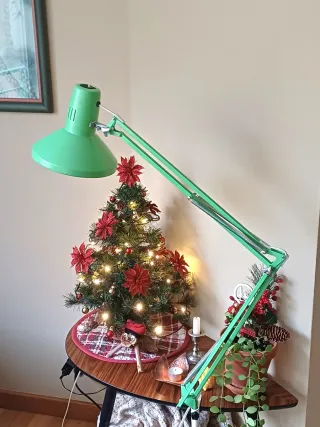 Lámpara flexo vintage años 70 metal y plástico