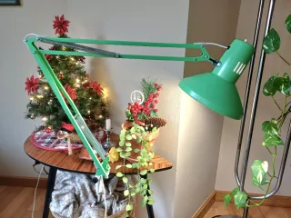 Lámpara flexo vintage años 70 metal y plástico