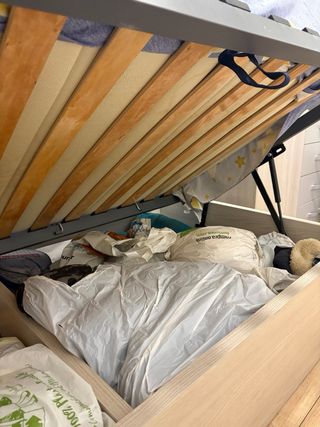 Cama individual con canapé y colchón