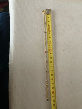 Bracciale in Argento 925 dorato e zirconi naturali