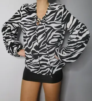 Camisa Cebra. Con Etiqueta