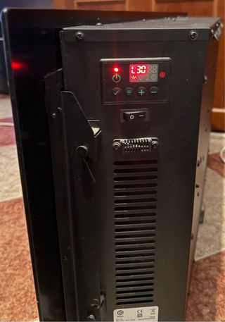 Chimenea Eléctrica 1800W Negra
