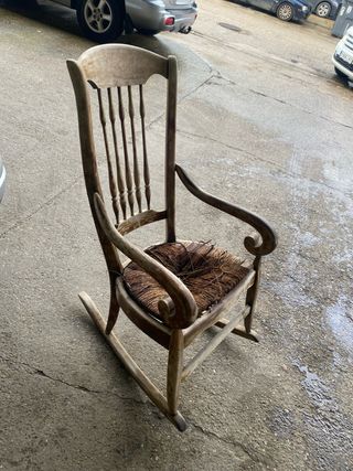 Sillón Mecedora Antiguo Madera