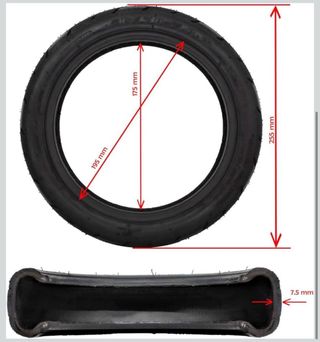 Rueda de patinete nueva 8 1/2 x 2 NUEVA