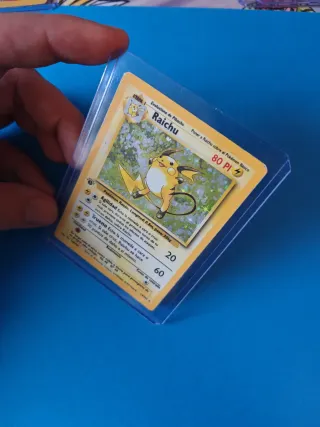 Carta Pokémon Base Set. Raichu 1a Edición Holográ