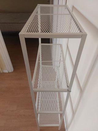 2 Estanterías Metálicas Ikea Blancas, precio ud.