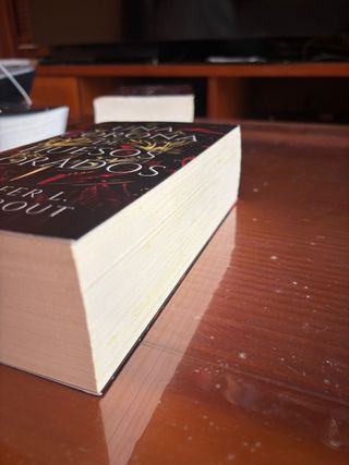 Una corona de huesos dorados.De Sagre y cenizas 3