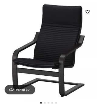 Silla Poäng Negra Ikea