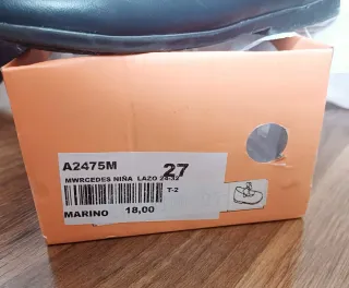 Merceditas niña azul marino talla 27