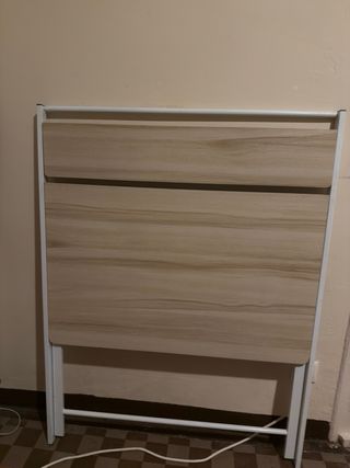 Escritorio plegable madera y metal