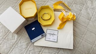 Pulsera Gema Swarovski Multicolor Baño Rodio