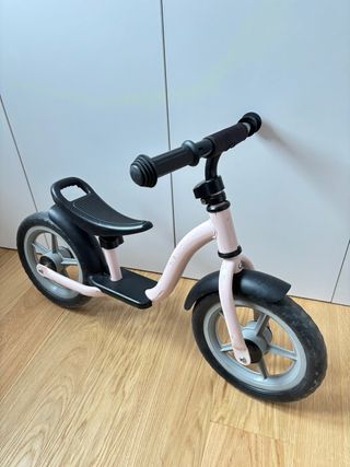 Bicicleta infantil sin pedales rosa