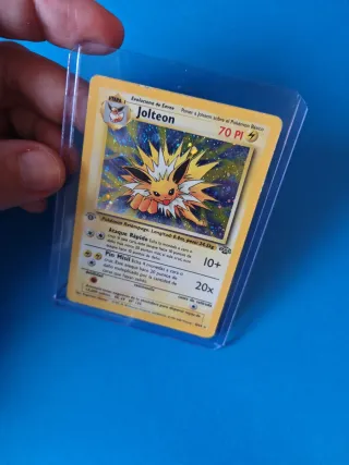 Carta Pokémon Jolteon holografico Base Set 1a Edic