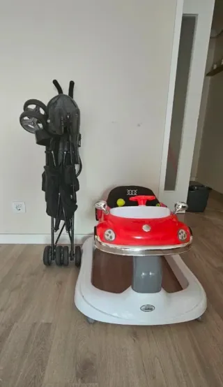 Andador infantil coche rojo