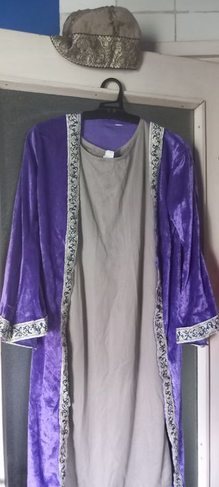 Disfraz niño Dumbledore morado y dorado