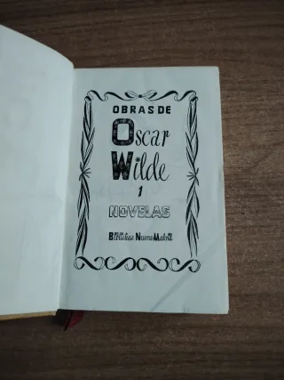 Obras de Óscar Wilde. Novelas