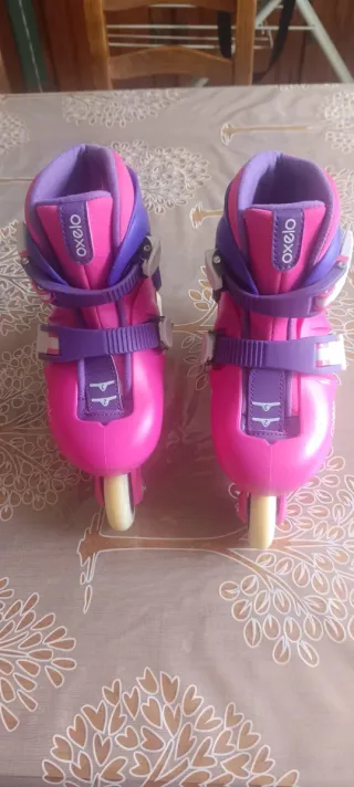 Patines Oxelo niña aprendizaje talla ajustable