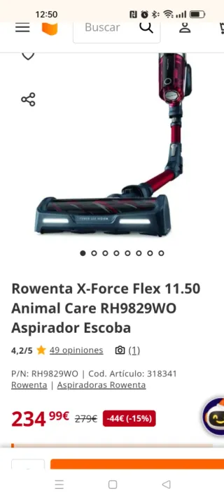 Aspirador Rowenta X-Force Flex 11.50