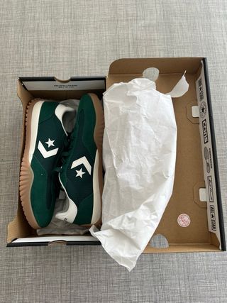 Zapatillas Converse Verdes y Blancas