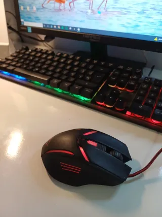 PC Gaming + Monitor HANNS G + Teclado y Ratón