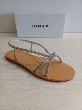 Sandalias JONAK 498-Wanda Talla 39 Plata