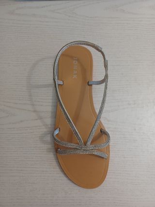 Sandalias JONAK 498-Wanda Talla 39 Plata