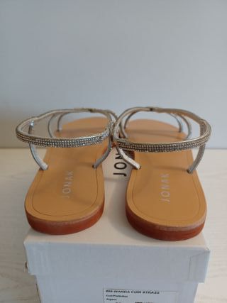 Sandalias JONAK 498-Wanda Talla 39 Plata