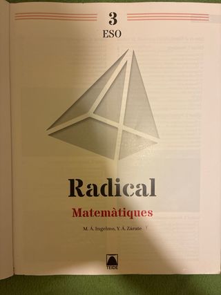 Radical 3. Matemàtiques 3 ESO