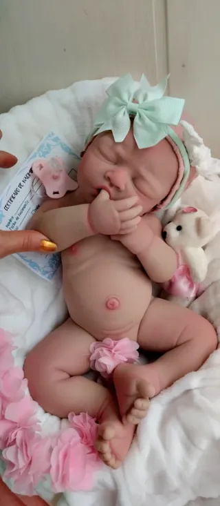 Muñeca Reborn Silicona Completa 44cm y 2.500gm