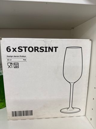 6 Copas de champán IKEA STORSINT