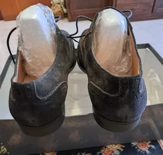 Scarpe Derby scamosciate uomo taglia 41