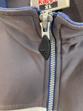 Chaqueta Kappa Talla XL Azul y Gris Vintage