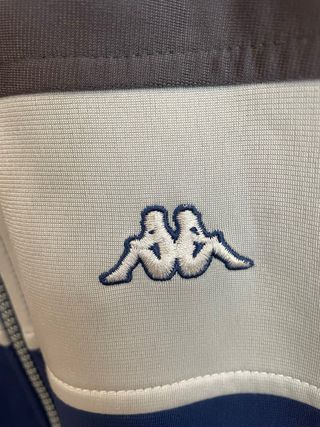 Chaqueta Kappa Talla XL Azul y Gris Vintage