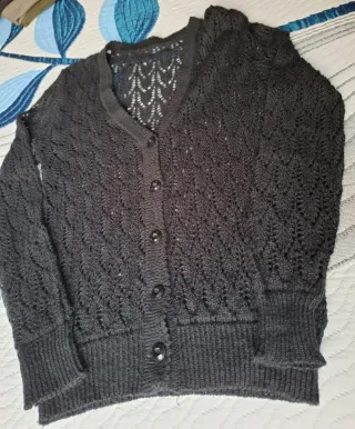Chaqueta de punto calada talla 44-46