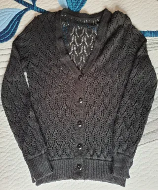 Chaqueta de punto calada talla 44-46