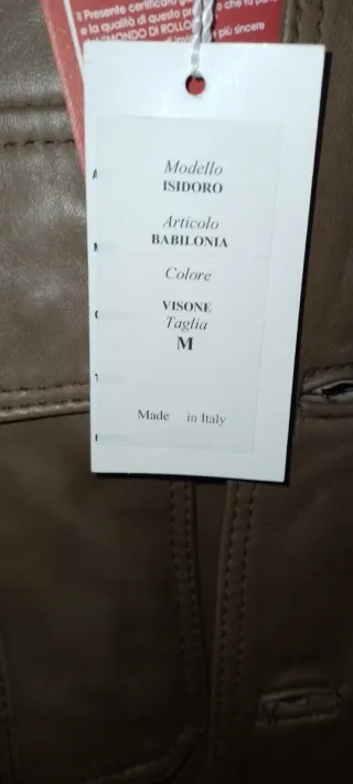 Giacca vera pelle artigianale Nuova di zecca