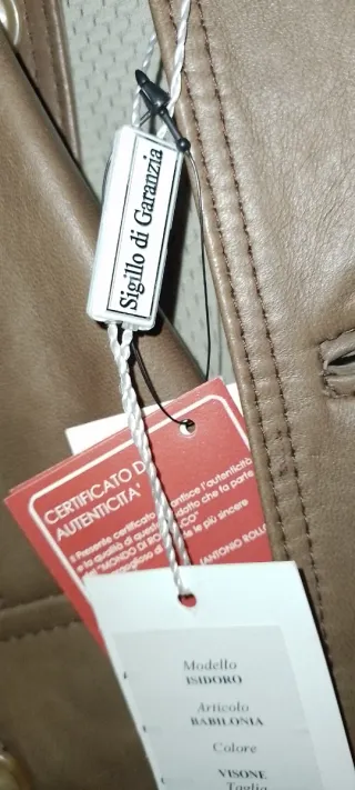 Giacca vera pelle artigianale Nuova di zecca