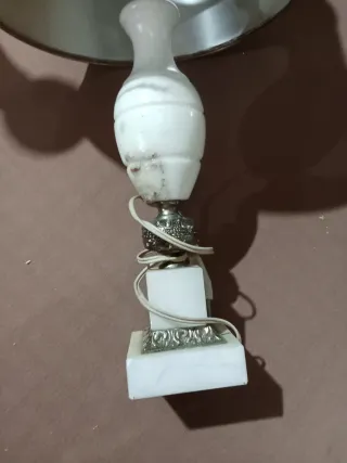 Lámpara vintage mármol y metal