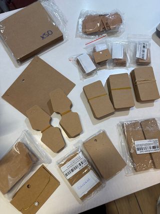 Pack expositor bisutería kraft