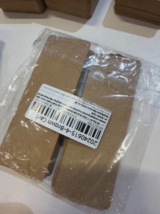 Pack expositor bisutería kraft