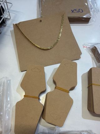 Pack expositor bisutería kraft