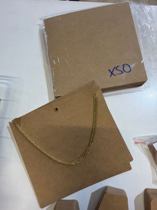 Pack expositor bisutería kraft