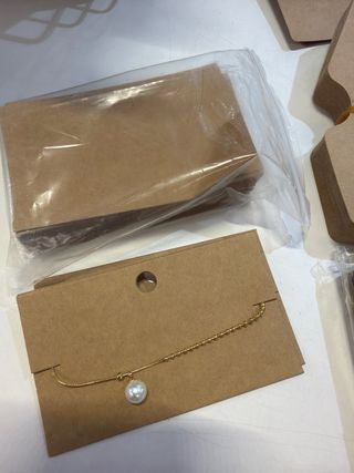 Pack expositor bisutería kraft