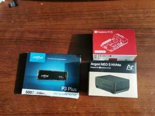 Raspberry Pi 5 4GB + SSD NVMe Crucial 500GB