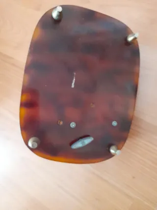 Caja joyero antigua con flores