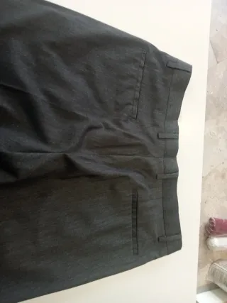 Pantalón de vestir gris hombre talla 40