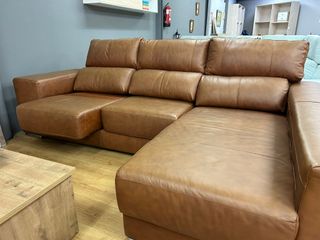 SOFÁ CHAISELONGUE DE PIEL