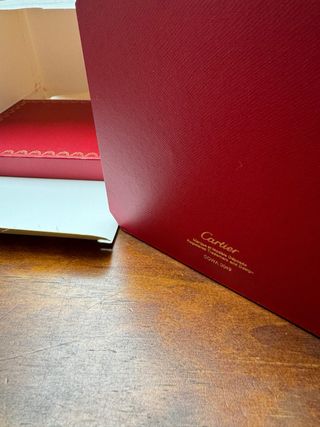 Scatola Cartier bianca completa